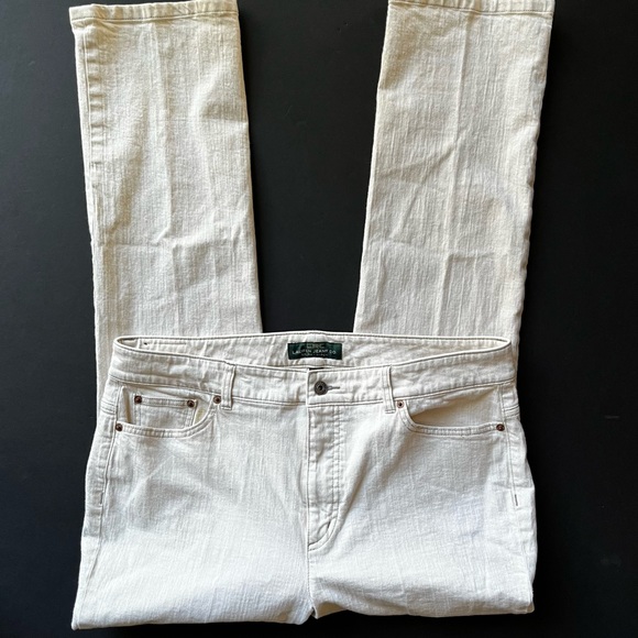 Lauren Ralph Lauren Denim - Lauren Ralph Lauren Stretch Straight Leg Jeans 16  31.5 Inseam